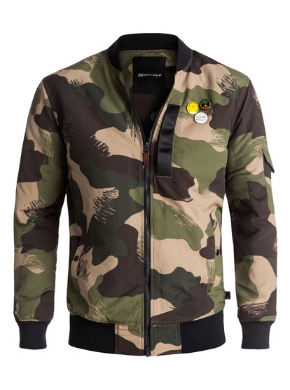 quiksilver, Бомбер Trestles Army, SCRATCH CAMO COLOUR (tmp6) Trestles Army - Long-Fit Bomber EQYJK03359
