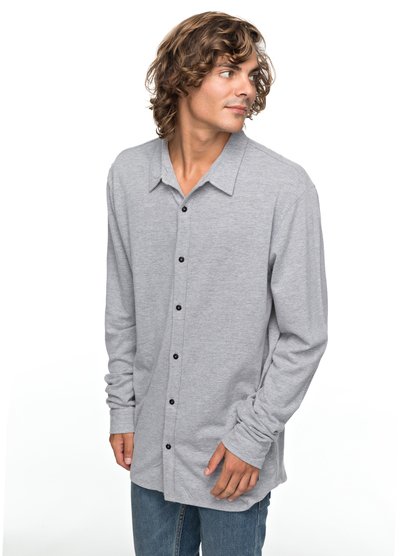 quiksilver, Рубашка с длинным рукавом Long Effect, LIGHT GREY HEATHER (sjsh) LONG EFFECT EQYKT03719