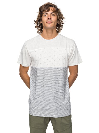 quiksilver, Футболка Castle, SNOW WHITE HEATHER (wbkh) CASTLE CREW EQYKT03732