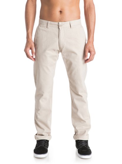 Everyday Chino Chinos Everyday Chino ChinosМужские брюки-чино Everyday Chino от Quiksilver.ХАРАКТЕРИСТИКИ: фасон «чино» с карманами, хлопчатобумажная саржа, ткань плотностью 289 г/кв. м, прямой крой.СОСТАВ: 100% хлопок.<br>