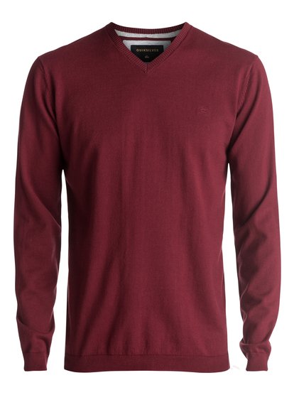 quiksilver, Свитшот Everyday Kelvin, POMEGRANATE (rzg0) Everyday Kelvin - V-Neck Sweatshirt EQYSW03141