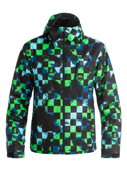 quiksilver, Сноубордическая куртка Mission Plus, WAXDOTCAMO CHECK (byb1) Mission Plus - Snow Jacket EQYTJ03066