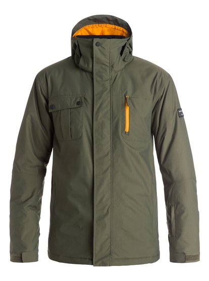 quiksilver, Сноубордическая куртка Mission Solid, FOREST NIGHT (csn0) Mission Solid - Snow Jacket EQYTJ03068