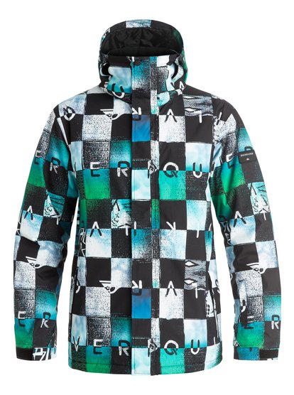 quiksilver, Сноубордическая куртка Mission Printed, CHAKALAPAKI BLUEFISH&ANDEAN (bgz9) Mission Printed - Snow Jacket EQYTJ03069