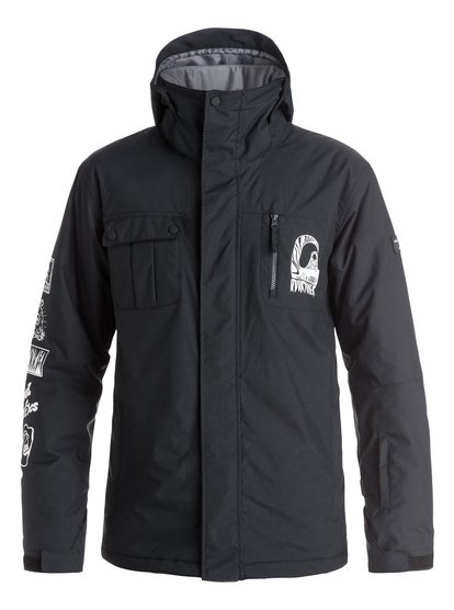 quiksilver, Сноубордическая инструкторская куртка Mission Placed Art, BLACK (kvj0) Mission Placed Art - Coach Snow Jacket EQYTJ03089