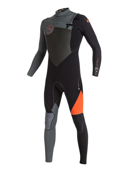 quiksilver, Длинный мужской гидрокостюм (фулсьют) с нагрудной молнией Highline Performance 3/2mm, FLAME (nmj0) Highline Performance 3/2mm - Chest Zip Full Wetsuit EQYW103019