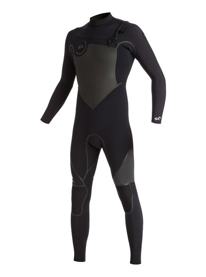 quiksilver, Длинный гидрокостюм (фулсьют) с нагрудной молнией Syncro 3/2mm, BLACK (kvj0) Syncro Plus 3/2mm Chest Zip Full Wetsuit EQYW103023