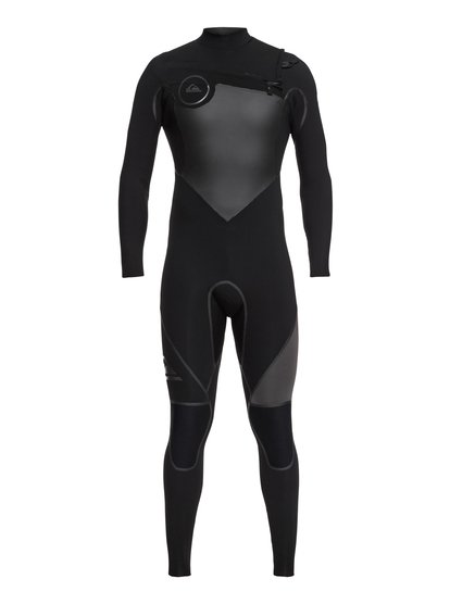 quiksilver, Гидрокостюм 5/4/3mm Syncro Plus Chest Zip (нагрудная молния, фулсьют), BLACK/ BLACK/ JET BLACK (xkkk) 5/4/3mm Syncro Plus Chest Zip - Full Wetsuit EQYW103046