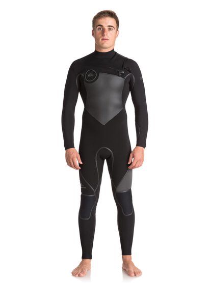quiksilver, Гидрокостюм 5/4/3mm Syncro Plus Chest Zip (нагрудная молния, фулсьют), BLACK/ BLACK/ JET BLACK (xkkk) 5/4/3 SYNCRO+ CZ LFS EQYW103046