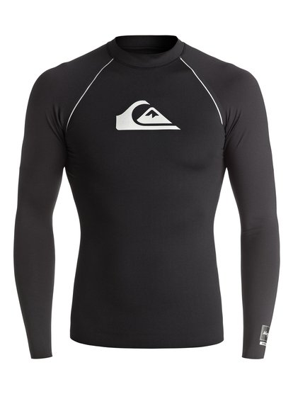 quiksilver, Мужская гидрофутболка с длинным рукавом All Time Bonded, BLACK (kvd0) All Time Bonded - Long Sleeve Rash Vest EQYWR03010