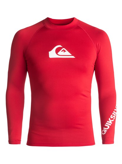 quiksilver, Гидрофутболка с длинным рукавом All Time UPF 50, QUIK RED (rqr0) All Time - Long Sleeve UPF 50 Rash Vest EQYWR03034