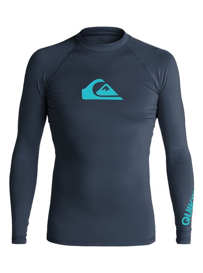 quiksilver, Мужская гидромайка с длинным рукавом All Time, NAVY/ BLUE DANUBE (xbbb) All Time - Long Sleeve Rash Vest EQYWR03034