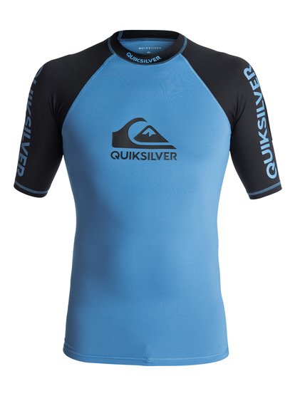 quiksilver, Гидрофутболка с коротким рукавом On Tour UPF 50, BRILLIANT BLUE/ BLACK (xbbk) On Tour - Short Sleeve UPF 50 Rash Vest EQYWR03075