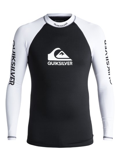 quiksilver, Гидрофутболка с длинным рукавом On Tour UPF 50, BLACK (kvj0) On Tour - Long Sleeve UPF 50 Rash Vest EQYWR03076