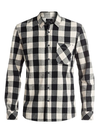 quiksilver, Рубашка Motherfly Flannel с длинным рукавом, MOTHERFLY BLACK (kvj1) Motherfly Flannel - Long Sleeve Shirt EQYWT03368