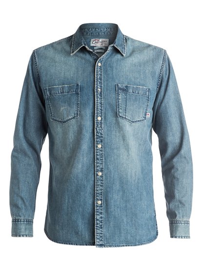 quiksilver, Рубашка Heat Melt с длинным рукавом, MEDIUM BLUE (bygw) Heat Melt - Long Sleeve Shirt EQYWT03373