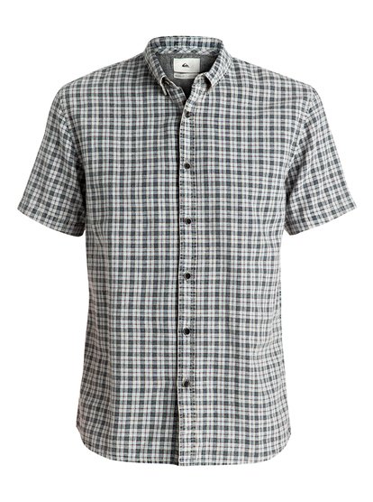 quiksilver, Рубашка с коротким рукавом The Linen Check, STONE LINEN (bhy2) The Linen Check - Short Sleeve Shirt EQYWT03488