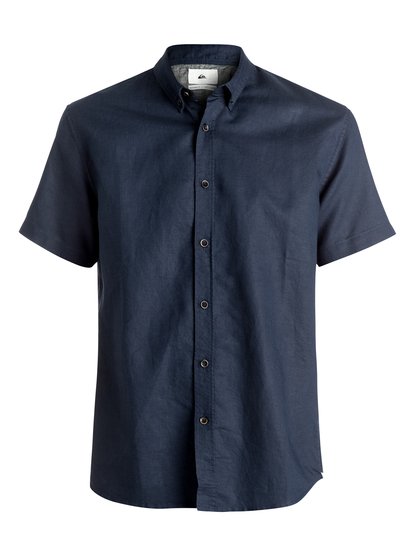 quiksilver, Рубашка с коротким рукавом The Linen, NAVY BLAZER (byj0) The Linen - Short Sleeve Shirt EQYWT03489
