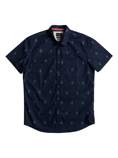 quiksilver, Рубашка с коротким рукавом Shd, NAVY BLAZER TIKI BAR (byj7) Shd - Short Sleeve Shirt EQYWT03523