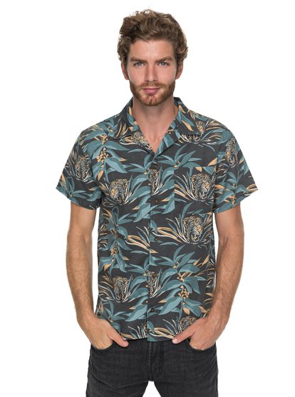 quiksilver, Рубашка с коротким рукавом Aloha Tiger, RAVEN ALOHA TIGER (ksq6) ALOHA TIGER SS EQYWT03650