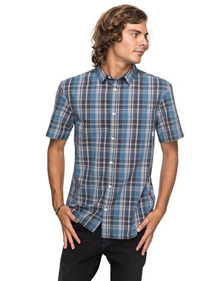 quiksilver, Рубашка с коротким рукавом Everyday Check, REAL TEAL EVERYDAY CHECK (bpr1) EVERYDAY CHECK SS EQYWT03658