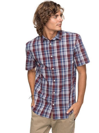 quiksilver, Рубашка с коротким рукавом Everyday Check, VINEYARD EVERYDAY CHECK (rsc1) EVERYDAY CHECK SS EQYWT03658