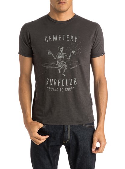 Mens Slub Cemetery T-Shirt Mens Slub Cemetery T-ShirtМужская футболка Slub Cemetery от Quiksilver. <br>ХАРАКТЕРИСТИКИ: короткие рукава, хлопок неровной вязки, легкий текстиль плотностью 140 г/кв. м, крой Modern. <br>СОСТАВ: 100% хлопок.<br>