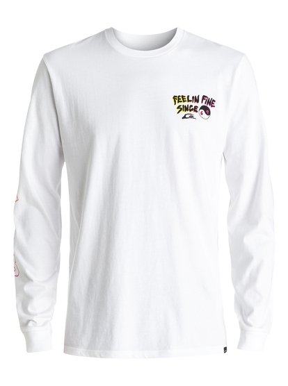 quiksilver, Футболка с длинным рукавом Feeling Fine, WHITE (wbb0) Feeling Fine - Long Sleeve T-shirt EQYZT04265