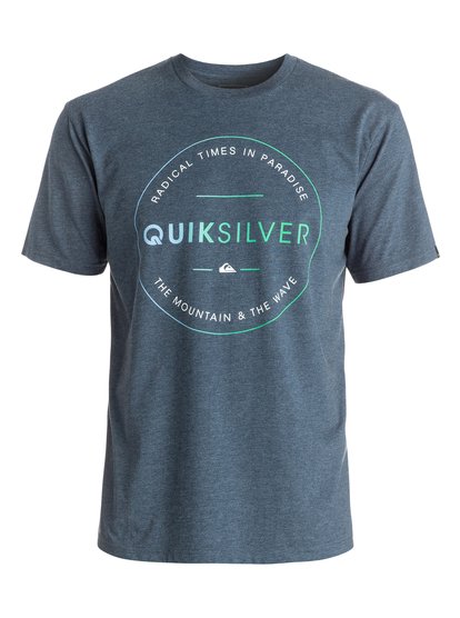 quiksilver, Футболка Heather Free Zone, DARK DENIM HEATHER (brqh) Heather Free Zone - T-Shirt EQYZT04288