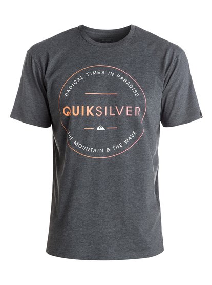 quiksilver, Футболка Heather Free Zone, CHARCOAL HEATHER (ktah) Heather Free Zone - T-Shirt EQYZT04288