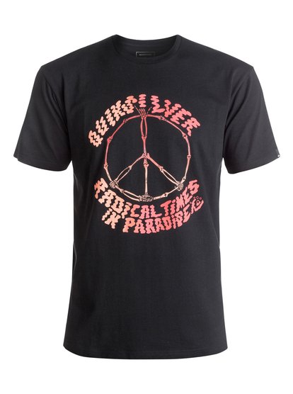 quiksilver, Футболка Classic Peace Skull, BLACK (kvj0) Classic Peace Skull - T-Shirt EQYZT04304