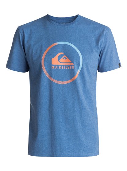 quiksilver, Футболка Classic Active Logo, TURKISH SEA HEATHER (bqsh) Classic Active Logo - T-Shirt EQYZT04519