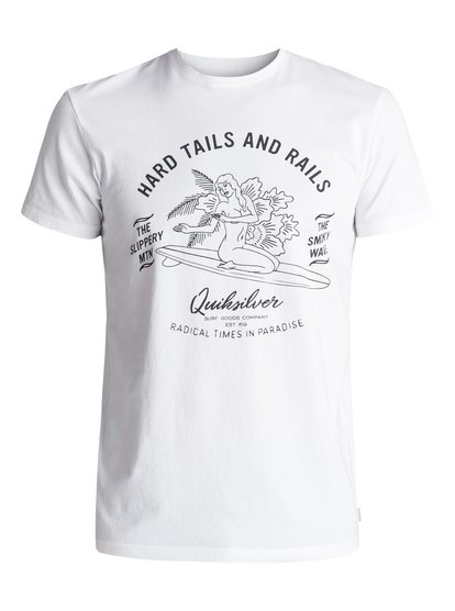quiksilver, Футболка Garment Dye Hard Tails, WHITE (wbb0) Garment Dye Hard Tails - T-Shirt EQYZT04562
