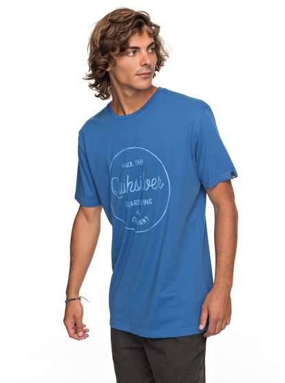 quiksilver, Футболка Classic Morning Slides, BRIGHT COBALT (bpc0) SS CLASSIC MORNING SLIDES EQYZT04774