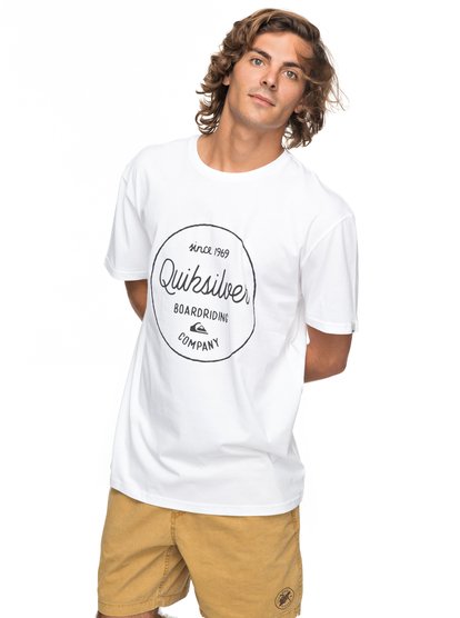 quiksilver, Футболка Classic Morning Slides, WHITE (wbb0) SS CLASSIC MORNING SLIDES EQYZT04774
