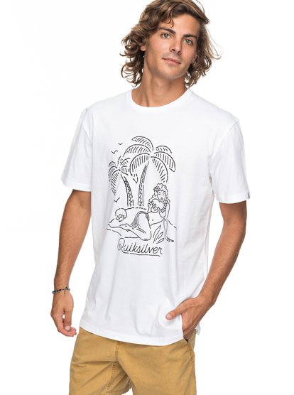 quiksilver, Футболка Classic Sayin, WHITE (wbb0) SS CLASSIC JUST SAYIN EQYZT04776