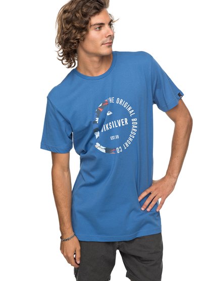 quiksilver, Футболка Classic Revenge, BRIGHT COBALT (bpc0) SS CLASSIC REVENGE EQYZT04777