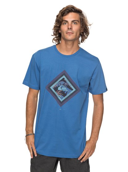 quiksilver, Футболка Classic Crimson Skyline, BRIGHT COBALT (bpc0) SS CLASSIC CRIMSON SKYLINE EQYZT04781