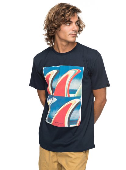 quiksilver, Футболка Classic Fin Fanatic, NAVY BLAZER (byj0) SS CLASSIC FIN FANATIC EQYZT04896
