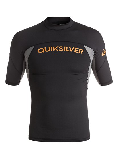 quiksilver, Гидромайка с коротким рукавом Performer, BLACK/QUIET SHADE (xkks) Performer - Short Sleeve Rash Vest UQYWR03055