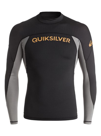 quiksilver, Гидрофутболка с длинным рукавом Performer, BLACK/QUIET SHADE (xkks) Performer - Long Sleeve Rash Vest UQYWR03056