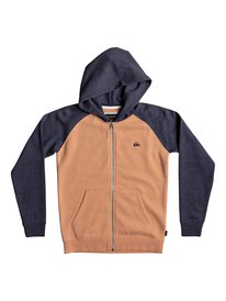 quiksilver, Толстовка на молнии Everyday, CADMIUM ORANGE HEATHER (nhjh) EVERYDAY ZIP YOUTH EQBFT03394