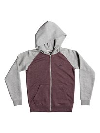 quiksilver, Толстовка на молнии Everyday, VINEYARD WINE HEATHER (rsch) EVERYDAY ZIP YOUTH EQBFT03394