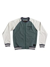 quiksilver, Куртка Janapaz Zip, MALLARD GREEN HEATHER (gqnh) JANAPAZ ZIP BOMBER YOUTH EQBFT03418