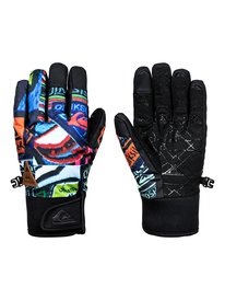 quiksilver, Сноубордические перчатки Method, QUIKY PRINT GLOVES (wbk5) Method - Snowboard/Ski Gloves EQBHN03014