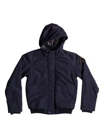 quiksilver, Бомбер Brooks Island DWR, NAVY BLAZER (byj0) Brooks Island DWR - Water-Repellent Hooded Bomber Jacket EQBJK03125