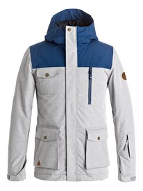quiksilver, Сноубордическая куртка Raft, GREY HEATHER (kpgh) Raft - Snow Jacket EQBTJ03056