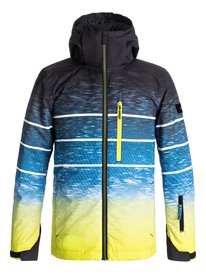 quiksilver, Сноубордическая куртка Mission Engineered, SULPHUR BLUR LIGHTS (ggp6) Mission Engineered - Snow Jacket EQBTJ03062