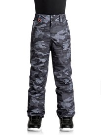 quiksilver, Сноубордические штаны Estate, BLACK GREY CAMOKAZI (kvj9) Estate - Snow Pants EQBTP03015