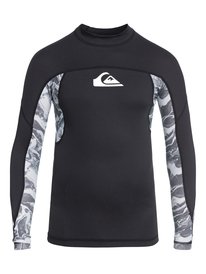 quiksilver, Гидрофутболка с длинным рукавом Slashs UPF 50, BLACK (kvj0) SLASH BOYS LS EQBWR03044